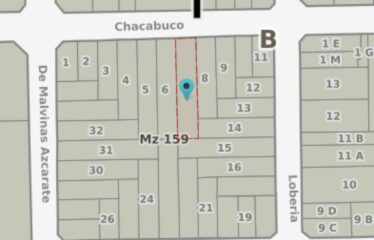Lote en calle Chacabuco al 650