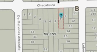 Lote en calle Chacabuco al 658
