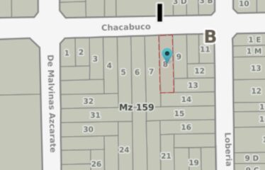 Lote en calle Chacabuco al 658